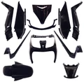 CARROSSERIE/CARENAGE MAXISCOOTER ADAPTABLE YAMAHA 125-250 XMAX 2006>2009 / MBK 125-250 SKYCRUISER 2006>2009 NOIR BRILLANT (KIT 11 PIECES)  -P2R-