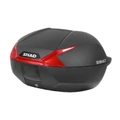TOP CASE SHAD SH47 NOIR 47L AVEC REFLECTEUR ROUGE (D0B47206)