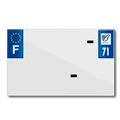 PLASTIC STRIP FOR BLANK PVC LICENSE PLATE (MOTORBIKE FORMAT 210X130)-DEPT 71/EUROPE (SOLD PER UNIT)