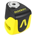 ANTIVOL BLOQUE DISQUE AUVRAY B-LOCK-06 MINI AVEC ALARME SONORE DIAM  5,5mm JAUNE IDEAL VESPA/PIAGGIO MP3/VAE (3 CLES) (SPECIAL ESPACE REDUIT)