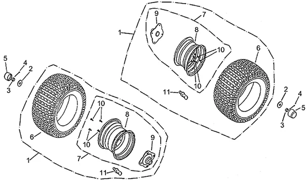 Roue arrière