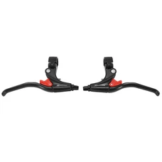 LEVIER DE FREIN VTT V-BRAKE SACCON PARKING 3 DOIGTS DROIT + GAUCHE ALU NOIR (PAIRE) (MONTAGE ATELIER)