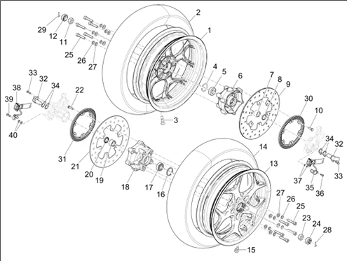 Roue avant