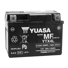 BATTERY 12V  3 Ah YTX4L YUASA - FACTORY ACTIVATED "READY TO USE" (Lg114xWd 71xH86mm)