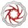DISQUE DE FREIN TROTTINETTE 6 TROUS DIAM 140mm ARGENT/ROUGE (WAVES)  -SELECTION P2R-