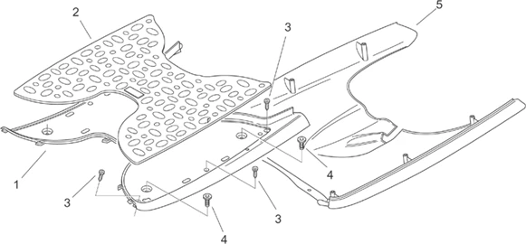 Carrosserie centrale II - r. pieds