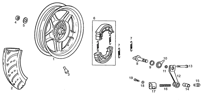 Roue arrière