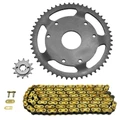 CHAIN AND SPROCKET KIT FOR DERBI 50 SENDA 1996>1999  420  12x53 (BORE Ø 53mm + OFFSET) (OEM SPECIFICATION)  -AFAM-