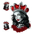 STICKER LETHAL THREAT SKULL QUEEN (15x20cm) (LT88307)