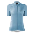 MAILLOT GIST FEMME MANCHES COURTES KIN ZIP TOTAL BLEU GLACE M -5372