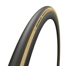 PNEU ROUTE 700 X 25 MICHELIN POWER CUP CLASSIC NOIR FLANC BEIGE TUBELESS READY TS (25-622) COMPATIBLE HOOKLESS