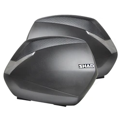 VALISE LATERALE/SIDE-CASE SHAD SH36 36L CARBONE (fixation 3P SYSTEM vendue séparément) (D0B36200) (PAIRE)