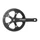CHAINSET FOR ROAD BIKE- STRONGLIGHT 8 Speed. IMPACT S BLACK- 170mm 44 Teeth - With chain guard (TAPERED SQUARE 127mm