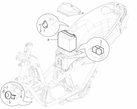 Relais - Batterie - Avertisseur sonore