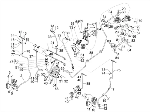 Tuyaus du freins - Etriers de frein