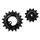 GALET DERAILLEUR TRIPEAK 12-18 DENTS CERAMIC POUR DERAILLEUR 11V. NOIR COMPATIBLE SHIMANO R92xx series (JEU DE 2)