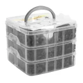 RIVET/CLIPS/AGRAFE DE CARROSSERIE/CARENAGE PLASTIQUE NOIR DIAM 5 A 10 mm (COFFRET DE 620 PIECES) -P2R