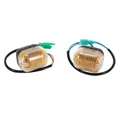 CLIGNOTANT SCOOT ADAPTABLE MBK 50 BOOSTER 1999> AVANT, STUNT 2000> AVANT, ARRIERE / YAMAHA 50 SLIDER 2000> AVANT, ARRIERE TRANSPARENT/NOIR -HOMOLOGUE CE- (PAIRE)  -P2R-