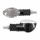 CLIGNOTANT UNIVERSEL REPLAY MINI OVALE A AMPOULE BA9S TRANSPARENT/CARBONE (L 71mm / H 28mm / L 38mm) (PAIRE) **