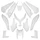 CARROSSERIE/CARENAGE MAXISCOOTER ADAPTABLE YAMAHA 500 TMAX 2008>2011 BLANC BRILLANT (KIT 13 PIECES) -P2R
