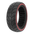 PNEU TROTTINETTE PLEIN 8.5 X 2.50 NOIR LISERET ROUGE (POUR DUALTRON ET AUTRES)
