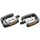 PEDALE CITY ROULEMENT PREMIUM ALU ARGENT/NOIR 9/16" (PAIRE SUR CARTE)