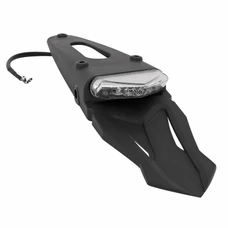 LICENSE PLATE HOLDER +MUD FLAP+ 9 LEDS TAIL LIGHT REPLAY WING TRANSPARENT + NUMBER PLATE LIGHT -HOMOLOGUE CEE APPROVED )