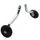 STABILISER-P2R SMALL -TO SUIT KID BIKES FROM 12"/14'' - BLACK PLASTIC WHEELS(PAIR)