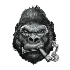 STICKER LETHAL THREAT MINI NASTY GORILLA CIGAR (60x80mm)