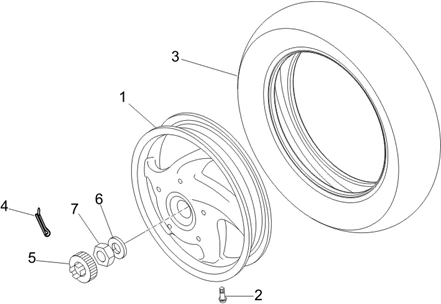 Roue arrière
