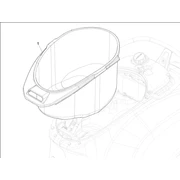 Logement casque - Dessous de selle