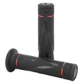 REVETEMENT POIGNEE PROGRIP MOTO ON ROAD 838 DOUBLE DENSITE NOIR/ROUGE CLOSED END 122mm (PAIRE)