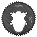 PLATEAU ROUTE 4BRA D.110 POUR SHIMANO ULTEGRA R8100 MICHE 50DTS EXTERIEUR NOIR 12V. ALU, CARBONE 3K (poids 127 g) -X2 RD R81- POUR CAPTEUR DE PUISSANCE