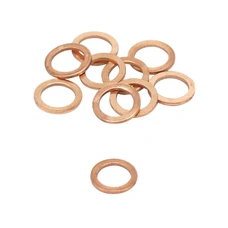 RONDELLE/JOINT DE VIDANGE ARTEIN COPPER WASHERS CUIVRE PLAT DIAM  8 x 12 x 1 mm  (BLISTER 10 PIECES)  -PRO SERIES-