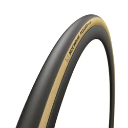 TYRE FOR ROAD BIKE 700 X 25 MICHELIN POWER CUP GUMX CLASSIC BLACK / BEIGE FOLDABLE (25-622)