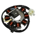 STATOR ALLUMAGE SCOOT ADAPTABLE PEUGEOT 50 VIVACITY 4T, KISBEE 4T / SYM 50 ORBIT 4T (8 POLES - 3 FILS) -P2R