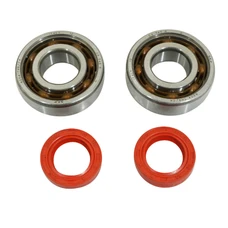 ROULEMENT D'EMBIELLAGE + JOINT SCOOT P2R ADAPTABLE PEUGEOT 50 LUDIX, SPEEDFIGHT 3, JET FORCE, KISBEE/DJANGO, CITYSTAR 2T (KIT 6204 SKF POLYAMIDE C4/JOINT RACING ROUGE)