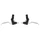 LEVIER DE FREIN VTT/VTC V-BRAKE 3 DOIGTS NEWTON ALU ARGENT/NOIR (PAIRE SUR CARTE)