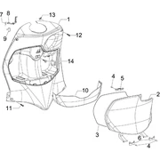Coffre avant - Contre-tablier