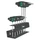 CLE TORX MANCHE EN T WERA 467 HF NOIR/VERT (AVEC SUPPORT) (SET 7 PIECES) -MARQUE ALLEMANDE POUR LES ATELIERS