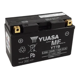 BATTERY 12V  6,5 Ah YT7B YUASA AGM FACTORY ACTIVATED "READY TO USE" (Lg150xWd65xH93)