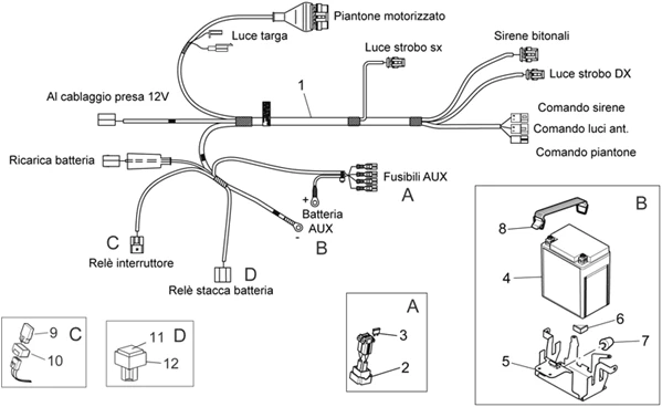 Police ausiliary Electrical system