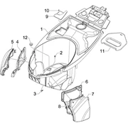 Logement casque - Dessous de selle