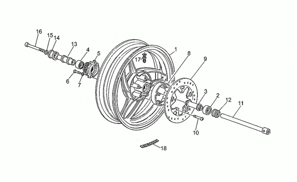 Roue arrière
