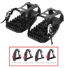 PEDALE ROUTE / VTT RESINE POUR ADAPTER SUR CALES LOOK - SHIMANO ET AUTRES POUR PEDALER SANS LES CHAUSSURES DE VELO (PAIRE)