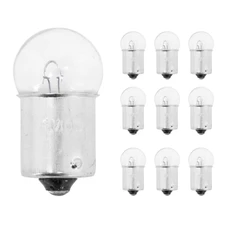 AMPOULE/LAMPE STANDARD 6V 10W CULOT BA15s NORME R10W GRAISSEUR BLANC (FEU DE POSITION) (BOITE DE 10) -P2R