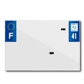 BANDE PLAQUE MOTO 210x145 POUR PVC AVEC RAISON SOCIALE DEP. 41/EURO (VENDU A L'UNITE)