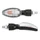 CLIGNOTANT UNIVERSEL REPLAY SQUALE A AMPOULE BAU9S TRANSPARENT/NOIR BASE COURTE  (L 90mm / H 30mm / L 25mm) (HOMOLOGUE CE) (PAIRE)