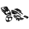 FAIRINGS/BODY PARTS FOR SCOOT MBK 50 BOOSTER NG, ROCKET NEW MODEL/YAMAHA 50 BWS BUMP, SPY NEW MODEL BLACK GLOSS (6 PARTS KIT)