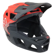 CASQUE VELO DESCENTE INTEGRAL INTEGRA SPORT ROUGE/NOIR TAILLE L (59-61CM) (VENDU EN BOITE)